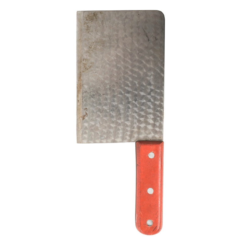 Cleaver with Red Handle