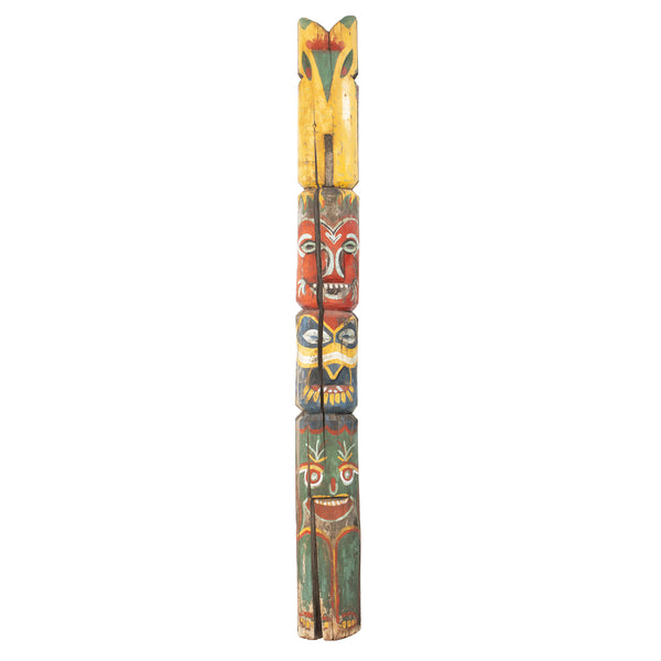 Custom Polynesian Painted Totem Pole