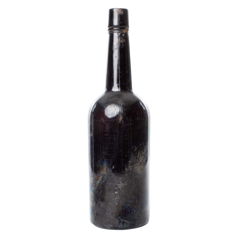 Dark Brown Glass Whiskey Bottle