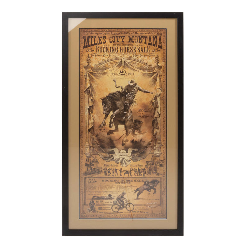 Framed 64th Miles City, Montana Poster