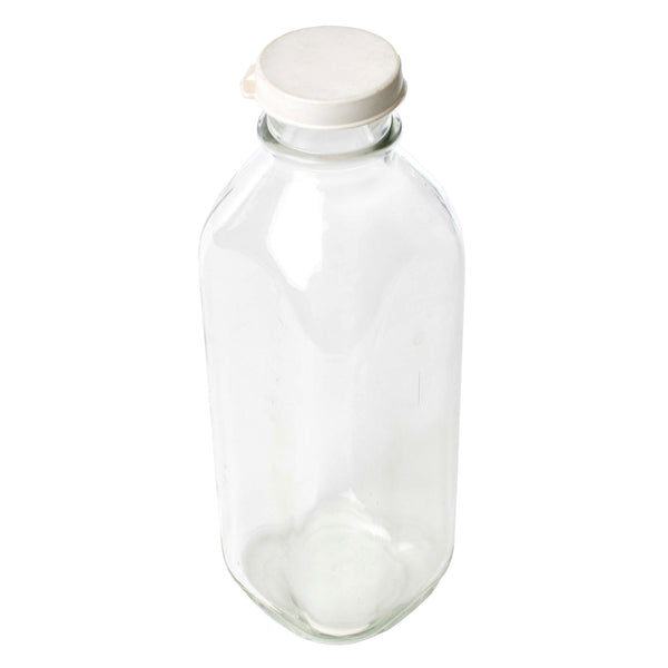 Glass Milk Bottle with Cap