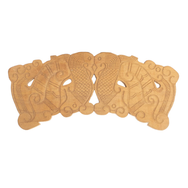 Hand Carved Wood Wall Plaque
