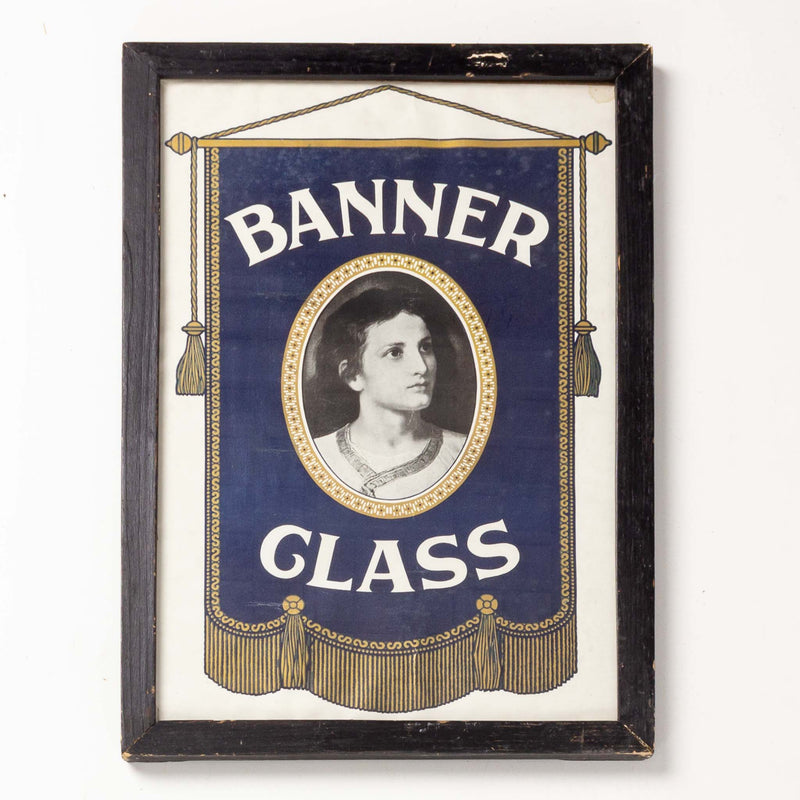 Framed Banner Glass Store Sign
