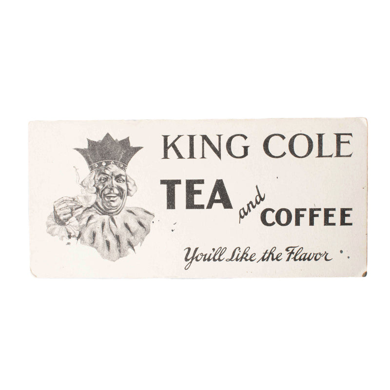 King Cole Tea & Coffee Advertising Card