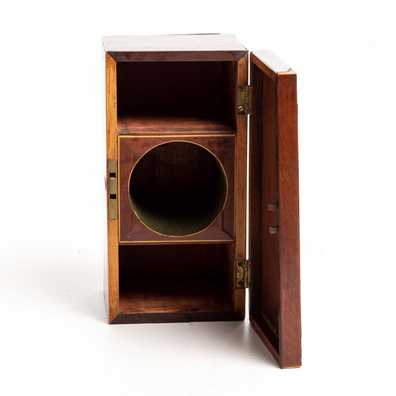 Victorian Tea Blending Set in Flame Mahogany Box
