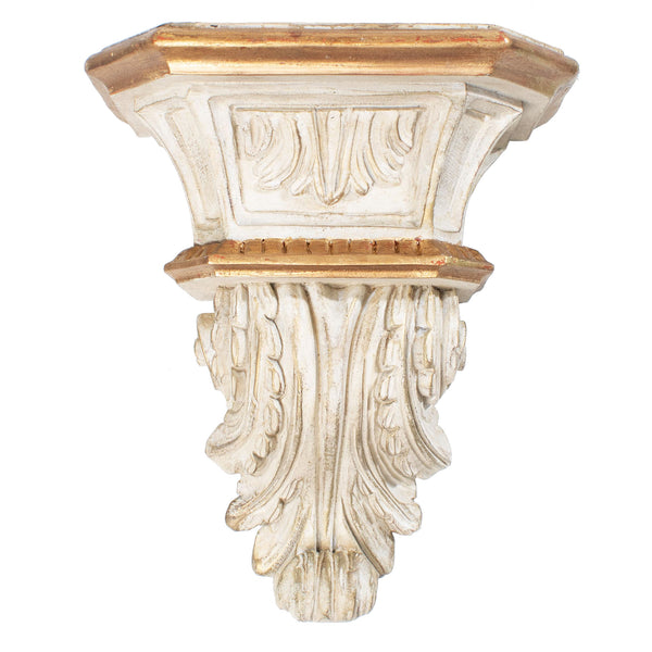 Large Cream Corbel with Gold Edge