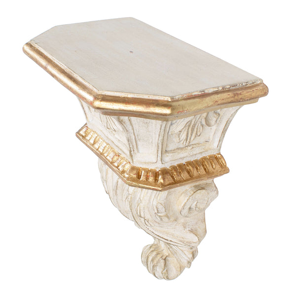 Large Cream Corbel with Gold Edge