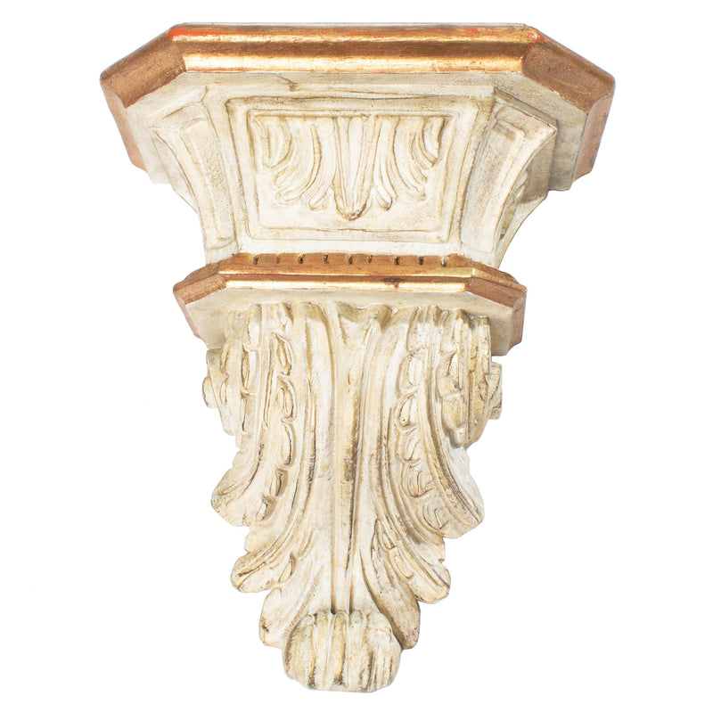 Large Cream Corbel with Gold Edge