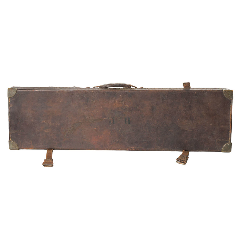 Leather Hard Gun Case with Brass Mounts