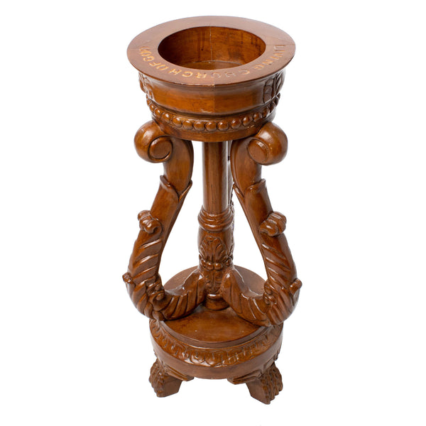 Mahogany Holy Water Font