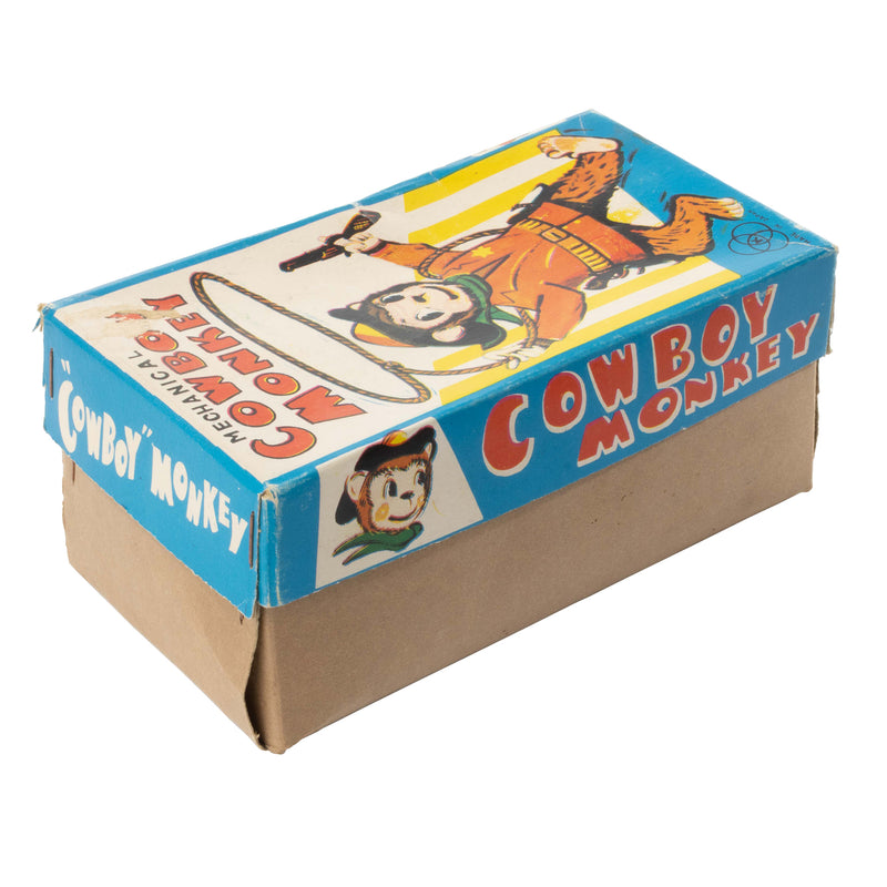 Mechanical Cowboy Monkey Toy in Box
