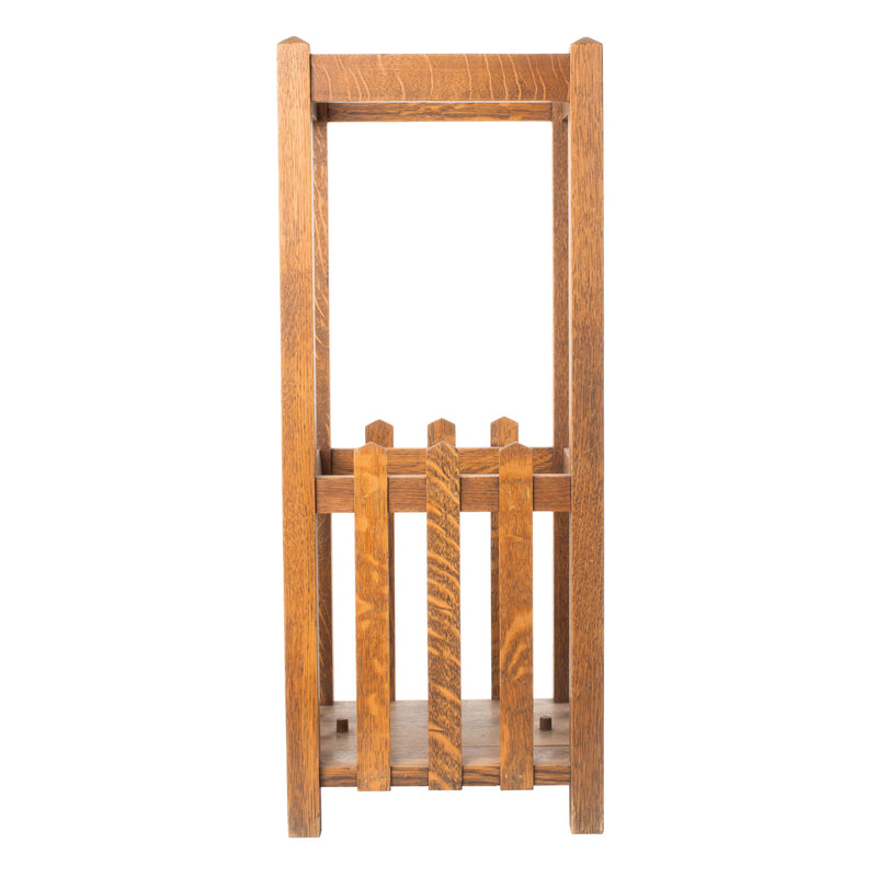 Mission Style Quarter Cut Oak Umbrella Stand