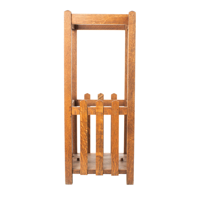 Mission Style Quarter Cut Oak Umbrella Stand