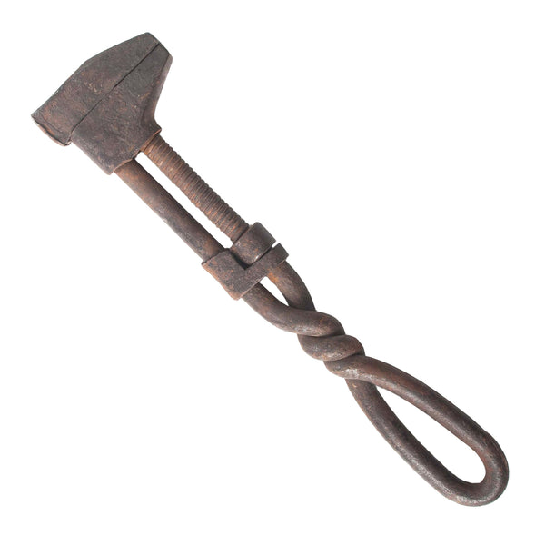 Monkey Wrench with Twisted Handle