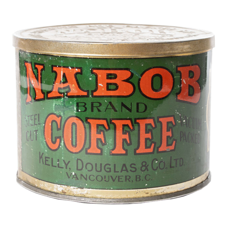 Nabob Brand Coffee Tin with Branded Lid