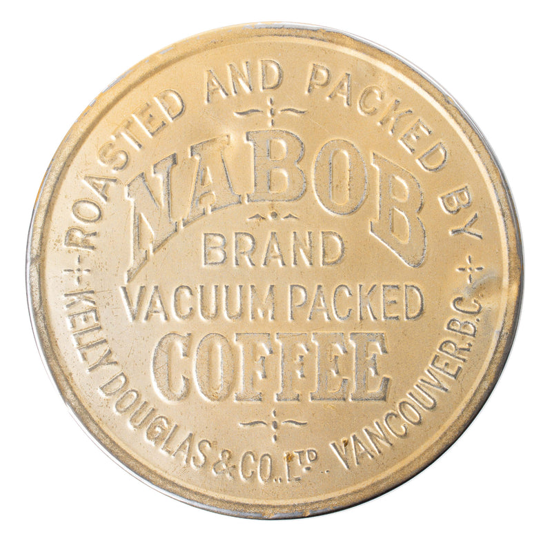Nabob Brand Coffee Tin with Branded Lid