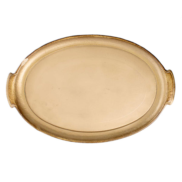 Oval Gold Resin Tray