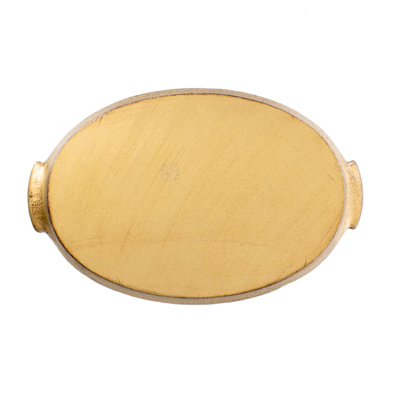 Oval Gold Resin Tray