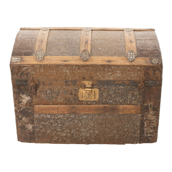 Pressed Tin Dome Top Trunk