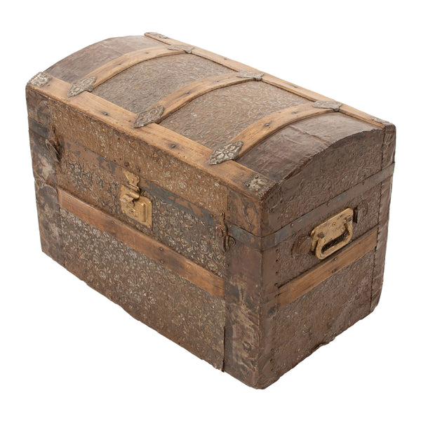 Pressed Tin Dome Top Trunk