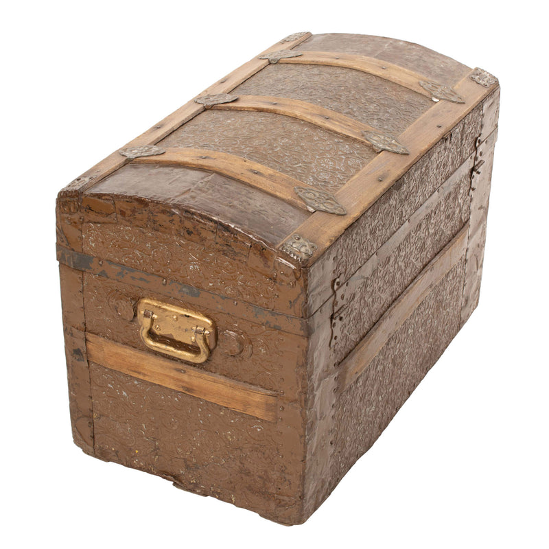 Pressed Tin Dome Top Trunk