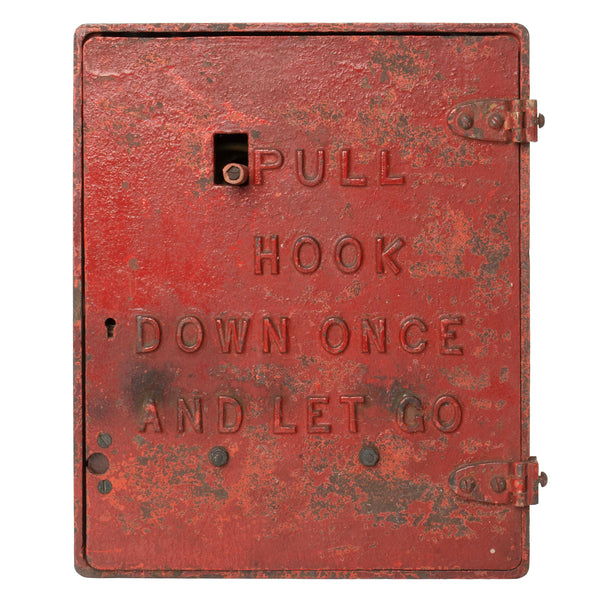 Red Cast Iron Fire Alarm