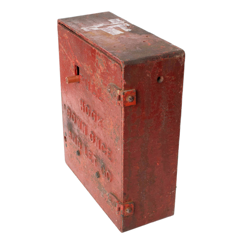 Red Cast Iron Fire Alarm