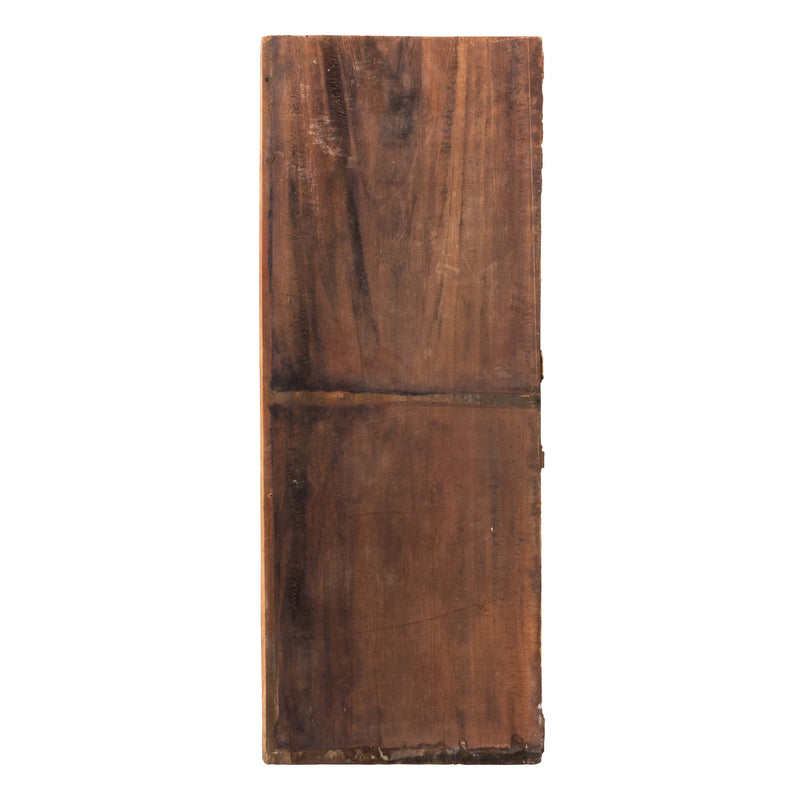 Salvaged Door Panel with 2 Carved Images