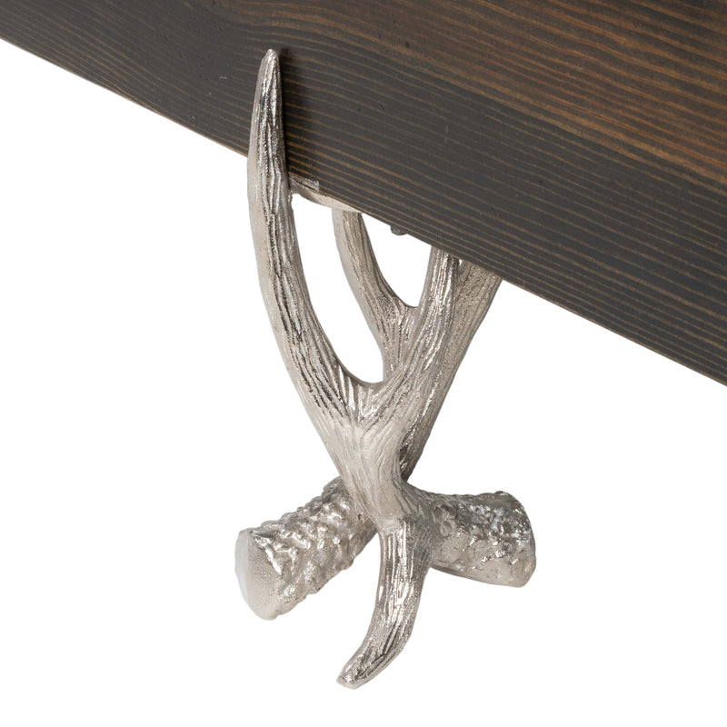 Sarcophagus Coffee Table with Black Tempered Glass Top