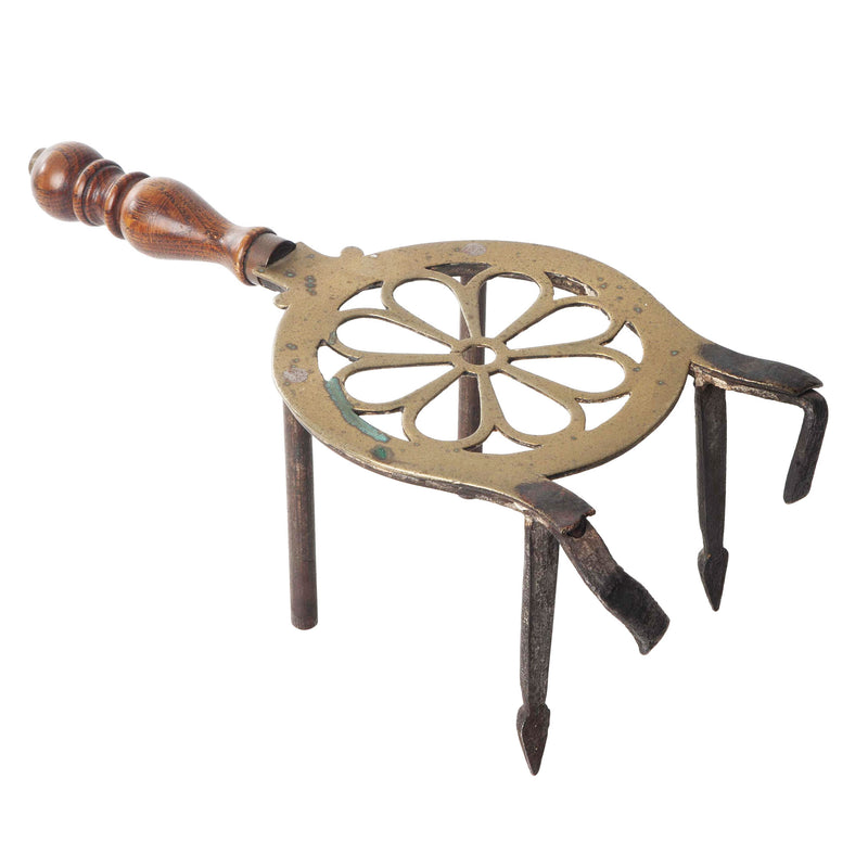 Short Brass Fireside Trivet