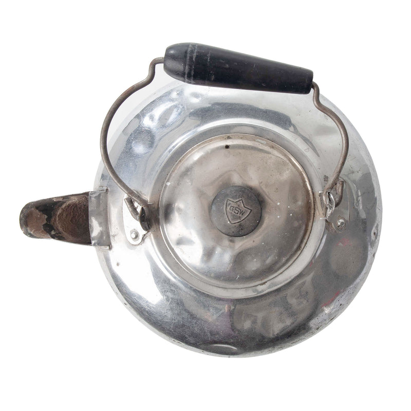 Chrome Water Kettle with Lid and Handle