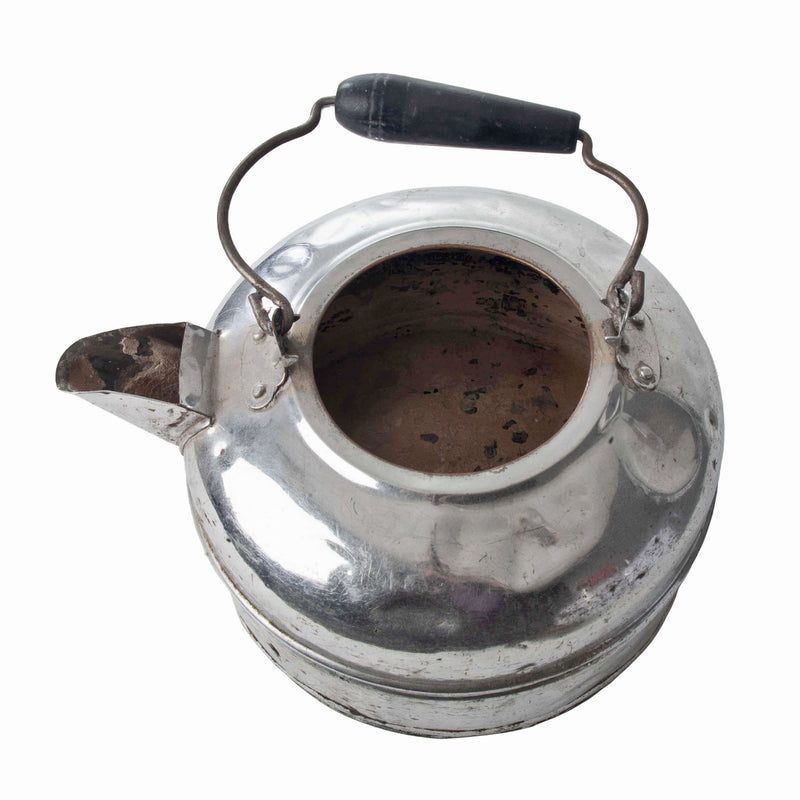 Chrome Water Kettle with Lid and Handle