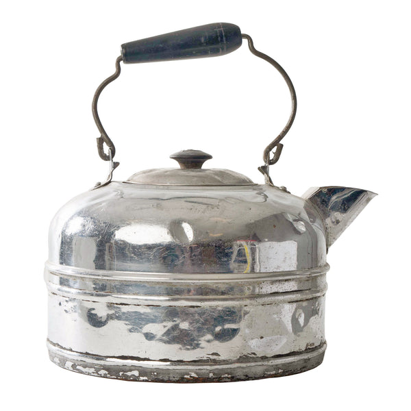 Chrome Water Kettle with Lid and Handle