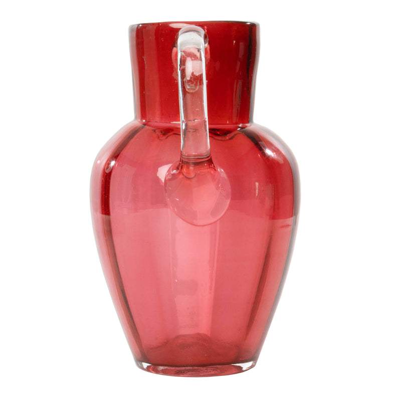 Small Cranberry Glass Pitcher
