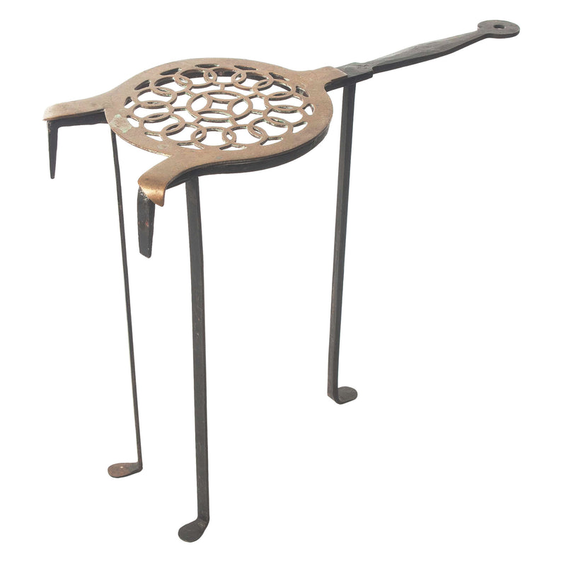 Tall Brass Fireside Trivet