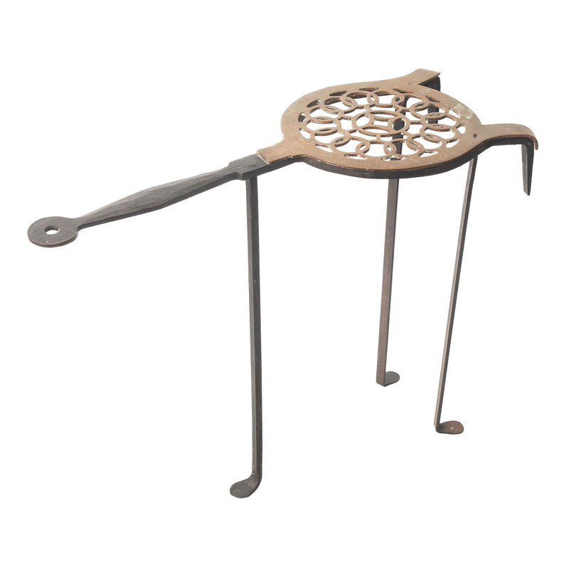 Tall Brass Fireside Trivet