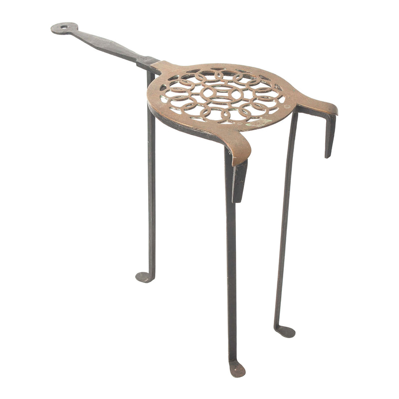 Tall Brass Fireside Trivet