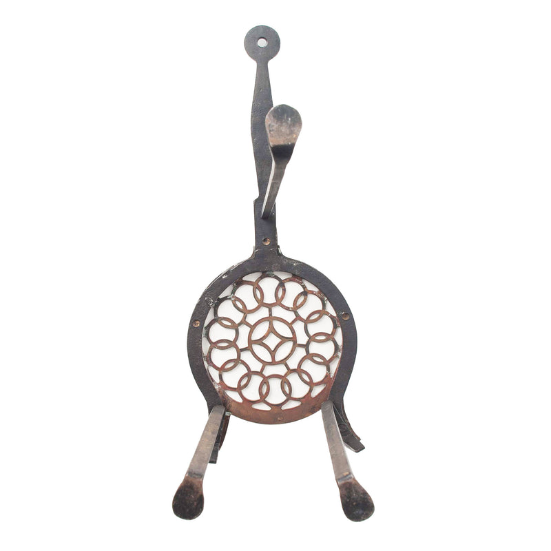 Tall Brass Fireside Trivet