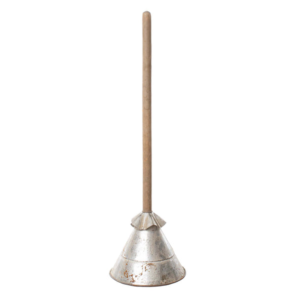 Tin Clothing Agitator with Wood Handle