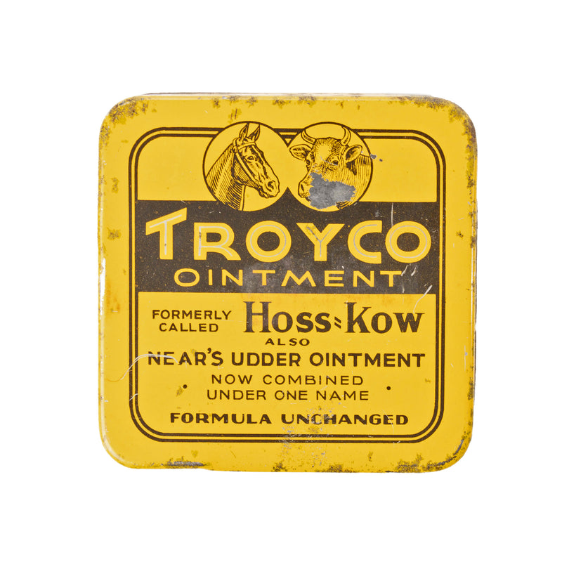 Yellow Square "Troyco Ointment" Tin