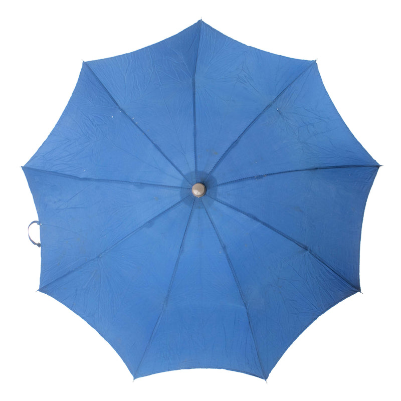 Umbrella with Blue Stone and Silver Handle