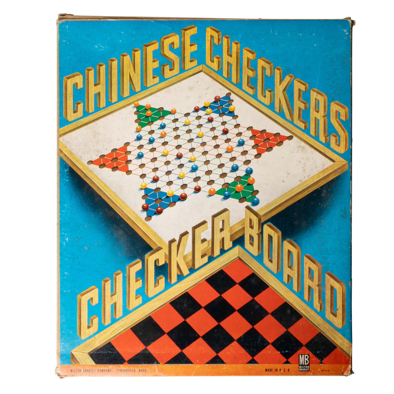 Vintage Chinese Checkers/ Checkers Game Board