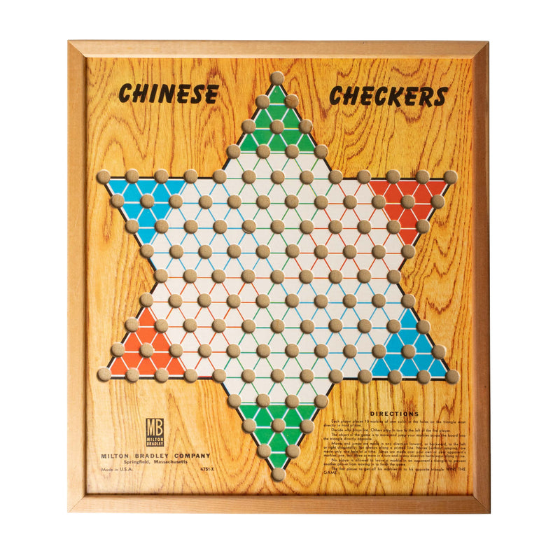 Vintage Chinese Checkers/ Checkers Game Board