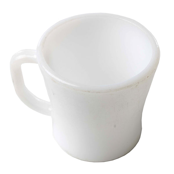 White Federal Glass Mug