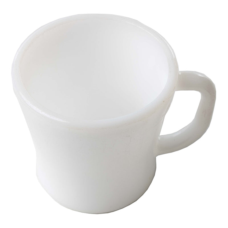 White Federal Glass Mug
