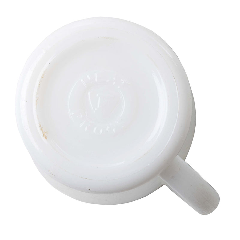 White Federal Glass Mug