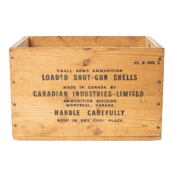 Wood 12 ga. Ammunition Crate