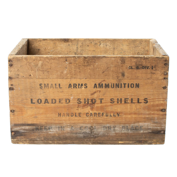 Wood 12 ga. Woodwards Ammunition Crate