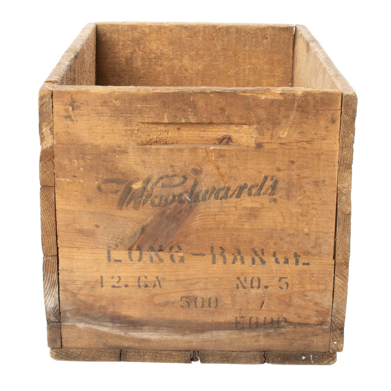 Wood 12 ga. Woodwards Ammunition Crate