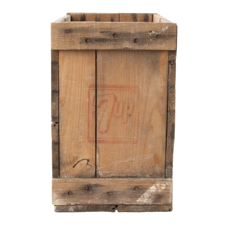 Wood 7-Up Crate with Center Divider